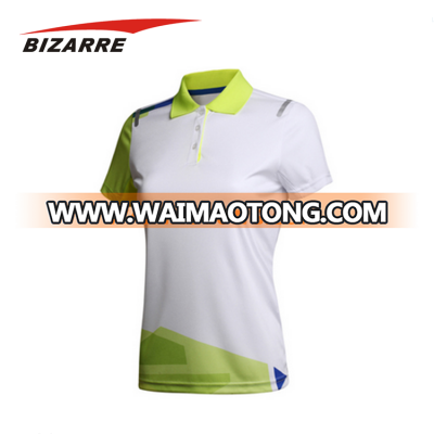 Create my own t shirt design dry fit sublimation polo shirt