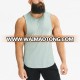 Custom Made Workout Clothing Mens Slim Fit Tops Wholesale Bodybuilding With Long Scoop Bottom Tank Tops