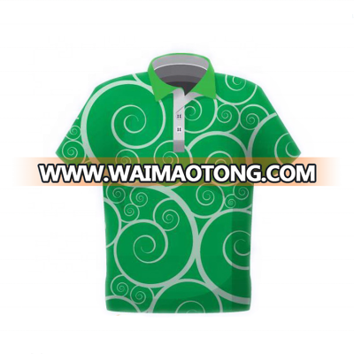 Custom Supply Available Free Sample Full Sublimation Printing Polo Shirt With polyester