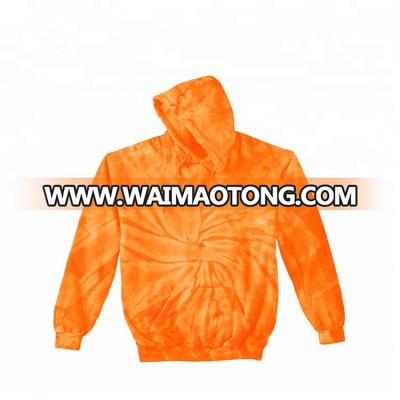 New Arrival Custom Polyester Tie Dyed Pullover Couples Hoodies