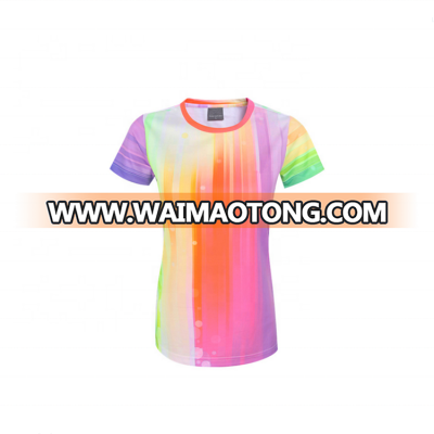 Colorful sublimation sport t shirt